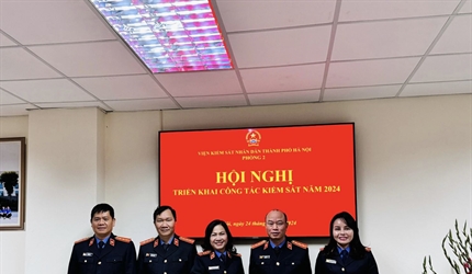 Phòng 2 Viện KSND thành phố Hà Nội giữ vững danh hiệu đơn vị dẫn đầu...